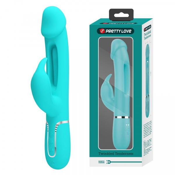 PRETTY LOVE - Kampas Green, 7 vibration functions 4 licking settings