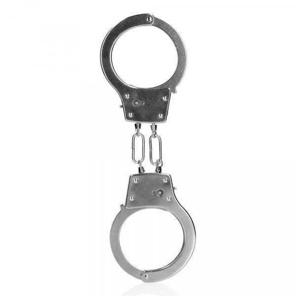 Metal Hand Cuffs - Silver