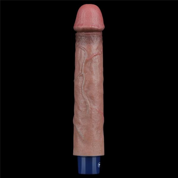 9" REAL SOFTEE Rechargeable Silicone Vibrating Dildo