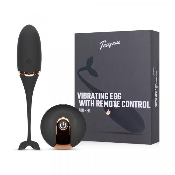 Luxurious Vibrating Egg w/ Remote Control - Black