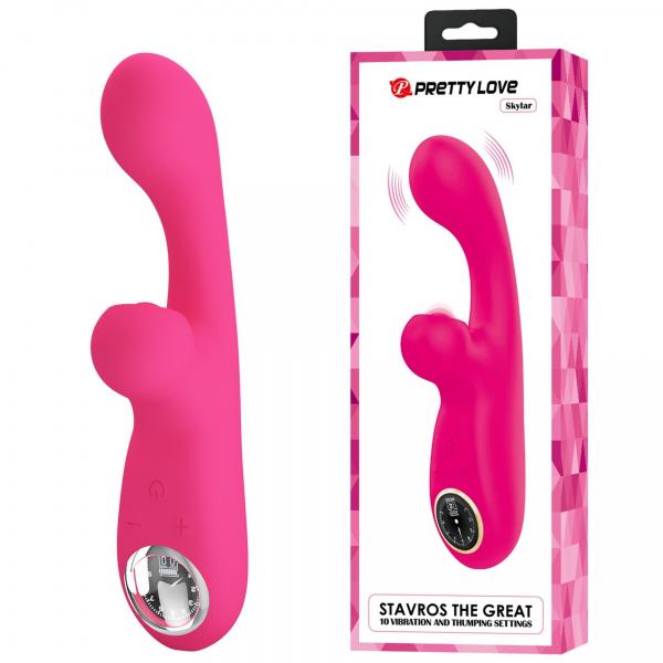 PRETTY LOVE - Skylar Pink, 10 vibration functions 10 thumping functions 9 speed levels