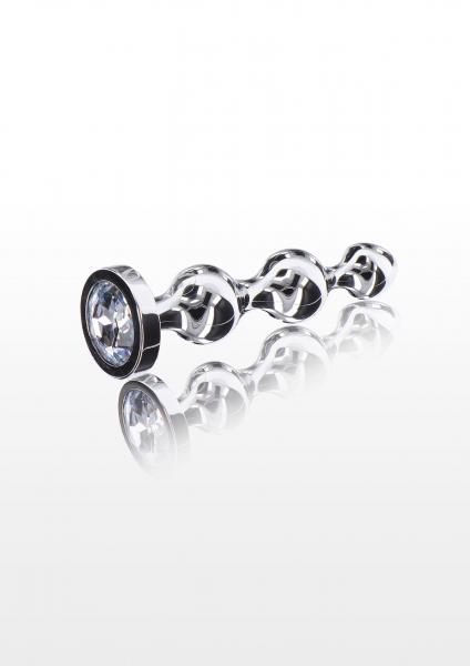 Diamond Star Beads Medium Silver