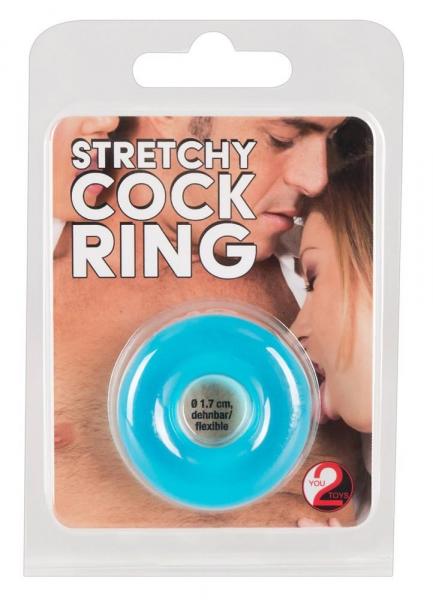 Stretchy Cockring Frosted Blue