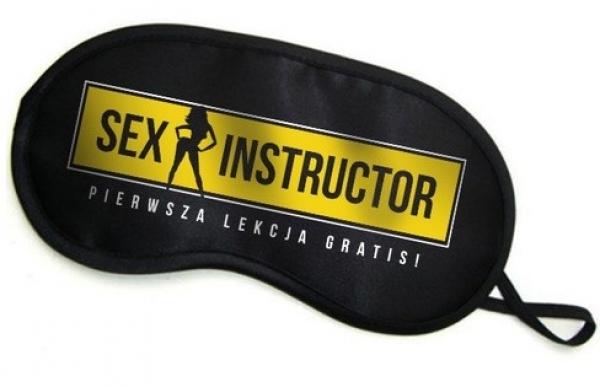 Maska- Opaska na oczy ""SEX INSTRUCTOR'