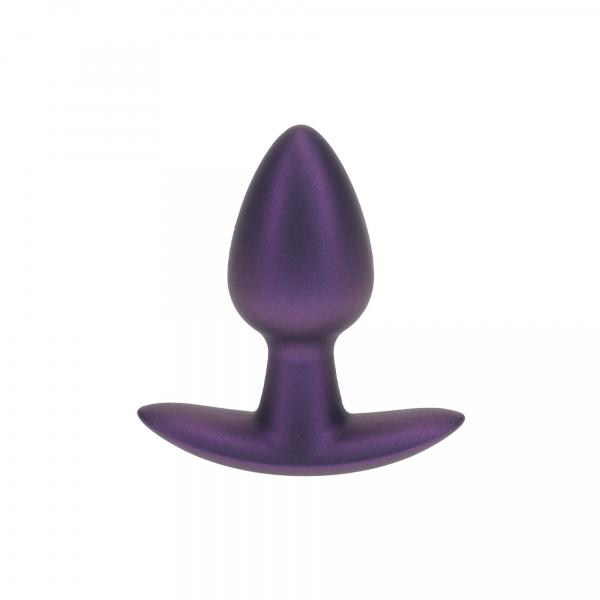 Smooth Silicone Anal Plug - Small - 2.6 / 6,5 cm - Metallic Purple