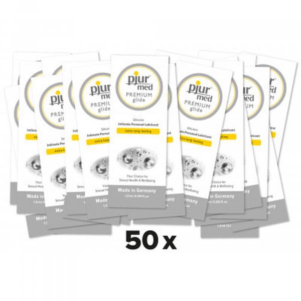 Pjur Med Premium glide 1,5ml.-siliconebased lubricant - 50 sztuk