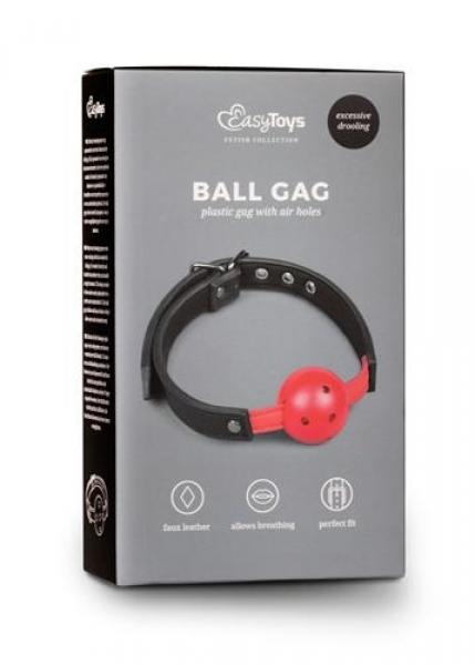 Knebel-Ball Gag With PVC Ball - Red