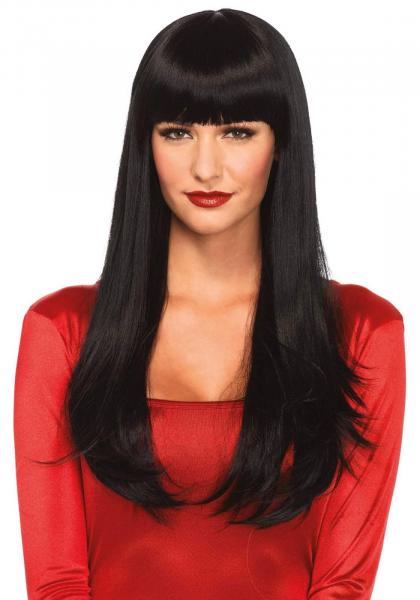 Bangin' long straight wig Black