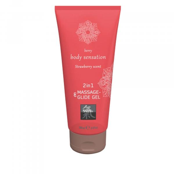 Shiatsu 2in1 Massage-Glide Strawberry scent 200ml.