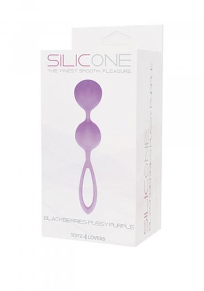 Kulki-PALLINE BLACKBERRIES PUSSY SILICONE PURPLE