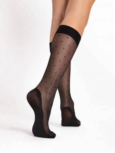 Podkolanówki Dots Massage 20 Den Black