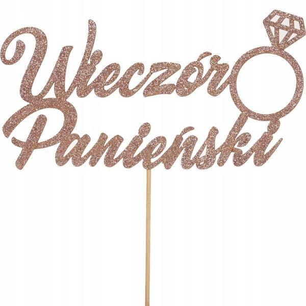 Papierowy topper na tort ""Wieczór Panieński""