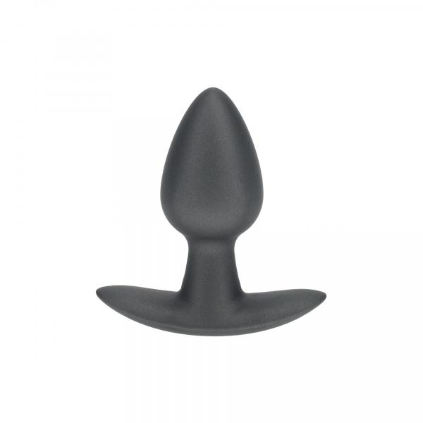 Smooth Silicone Anal Plug - Small - 2.6 / 6,5 cm - Gunmetal