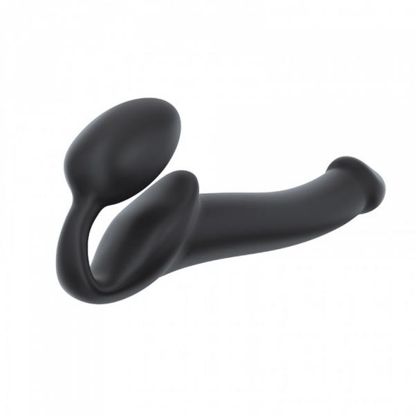 SEMI-REALISTIC BENDABLE STRAP-ON BLACK - M