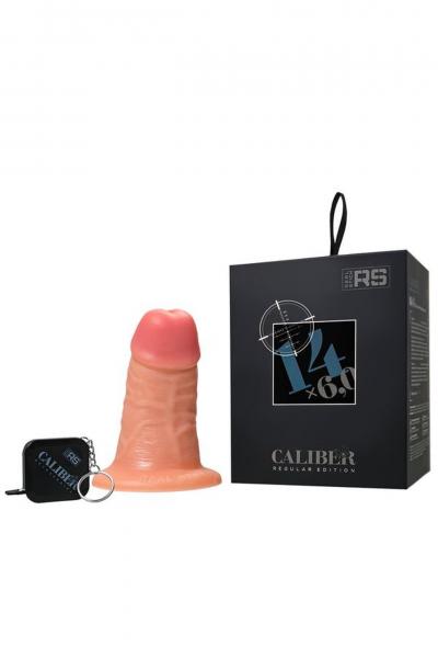 Realistic dildo Caliber 14/6 , PVC, flesh, length 14cm, diameter 6cm