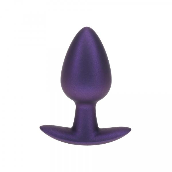 Smooth Silicone Anal Plug - Medium - 3.1 / 7,9 cm - Metallic Purple