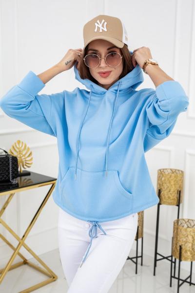 Bluza z kapturem Noemi WJ8890 Baby Blue