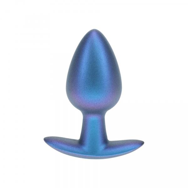 Smooth Silicone Anal Plug - Medium - 3.1 / 7,9 cm - Metallic Blue