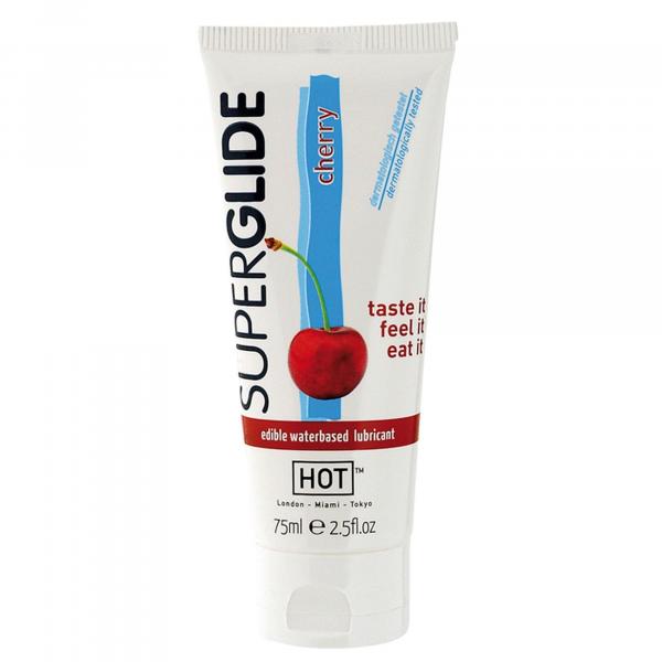 HOT Superglide CHERRY- 75ml edible lubricant waterbased