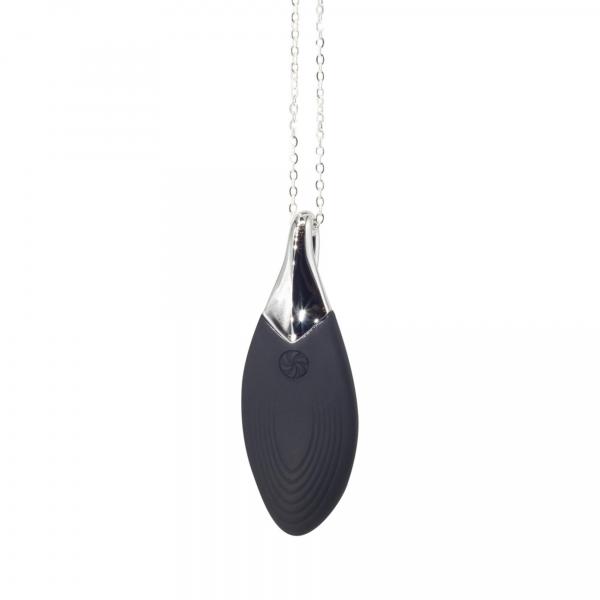 Vibrating necklace Liberty Leaf Black