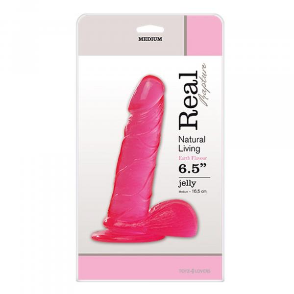 Dildo-JELLY DILDO REAL RAPTURE PINK 6,5"