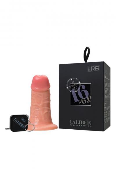 Realistic dildo Caliber 16/6 , PVC, flesh, length 16cm, diameter 6cm