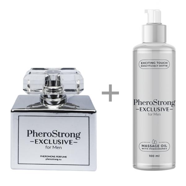 PheroStrong Exclusive for Men - Perfumy 50ml + Massage Oil 100ml