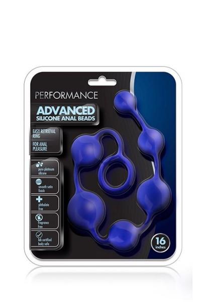 PERFORMANCE SILICONE ANAL BEADS INDIGO