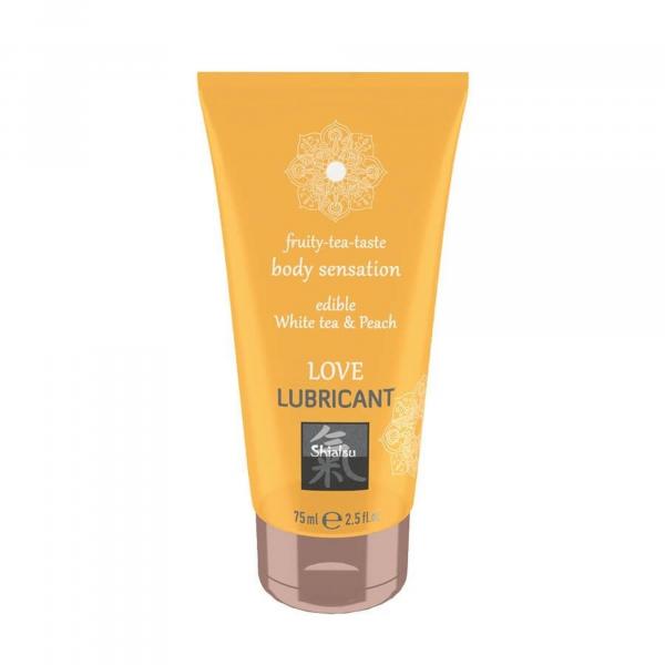 SHIATSU Love lubricant edible White tea & Peach
