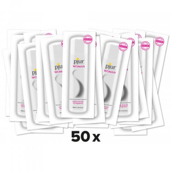 Pjur Woman 1,5 ml.-silicone personal lubricant - 50 sztuk