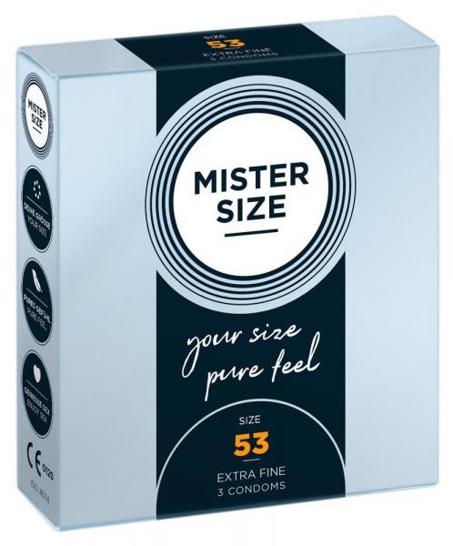 Mister Size 53mm pack of 3