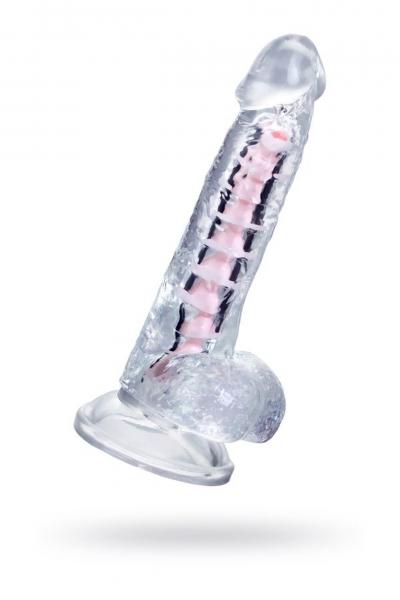 Flexible dildo A-Toys Paret, transparent, 18 cm