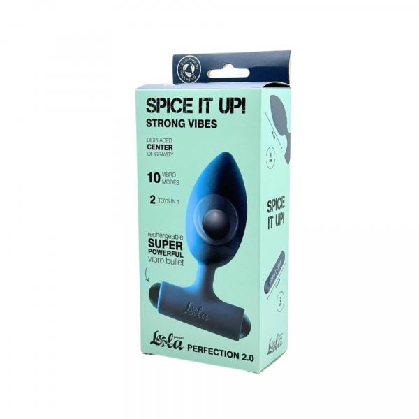 Anal Plug with Rechargeable Bullet Spice it Up Perfection 2.0