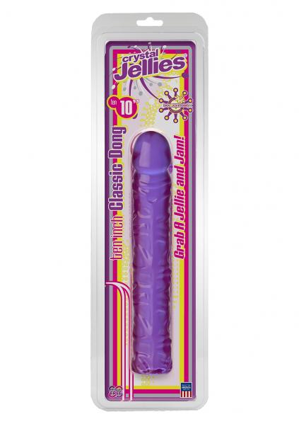 Dildo-CLASSIC JELLY DONG 10"""""""" PURPLE