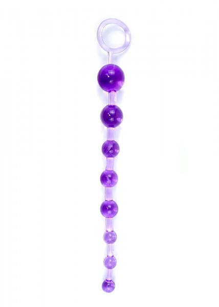 Plug/kulki-Jelly Anal 10 Beads Purple