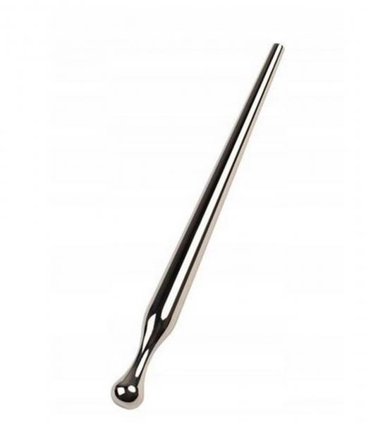 Silver urethral plug TOYFA Metal, length 8,5 cm, diameter 0,3-0,8 cm, weight 30 gr