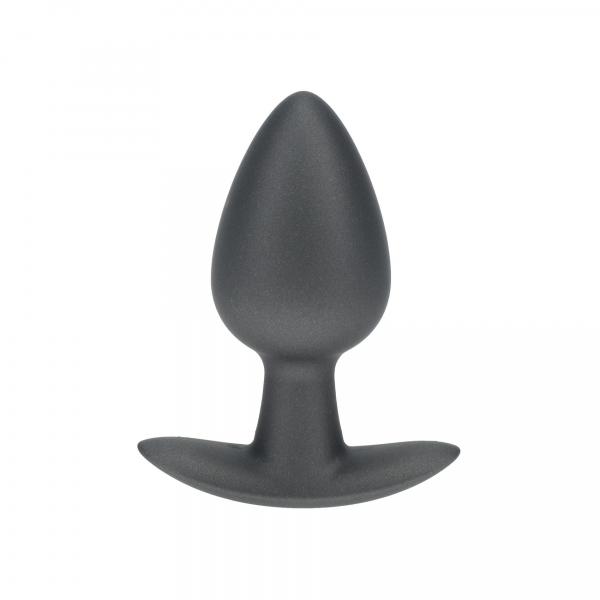 Smooth Silicone Anal Plug - Medium - 3.1 / 7,9 cm - Gunmetal