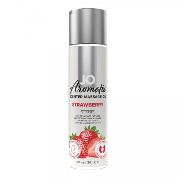 System JO - Aromatix Scented Massage Oil Strawberry 120 ml