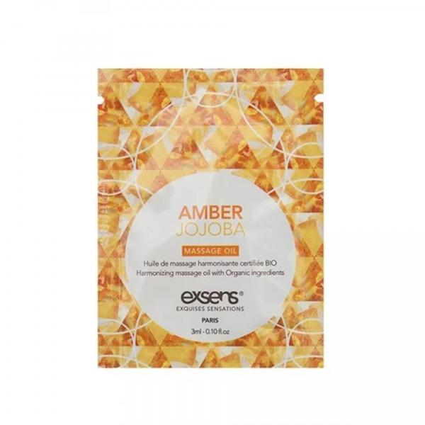 AMBER JOJOBA Organic Massage Oil with stones (3 ml x 10 szt.)