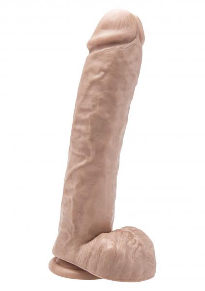 Dildo 11 inch with Balls Light skin tone