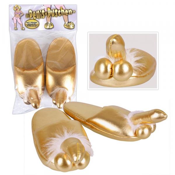 Penis Slippers Gold