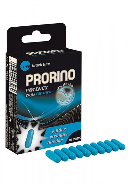 PRORINO Men - 10pcs black line Potency Caps