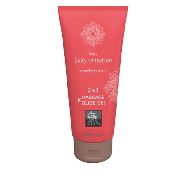 Shiatsu 2in1 Massage-Glide Strawberry scent 200ml.