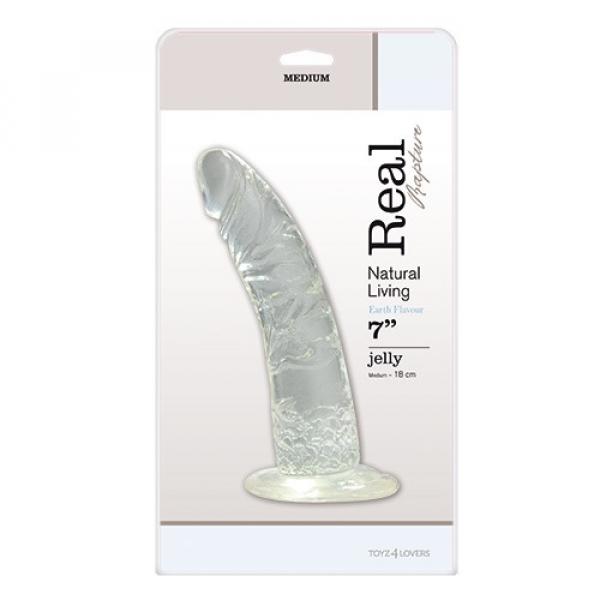 Dildo-FALLO JELLY REAL RAPTURE CLEAR 7""""""""""""""""""""""""""""""""