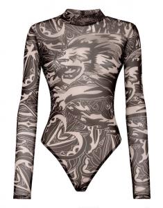 TRANSPARENTNE BODY W MODNY PRINT