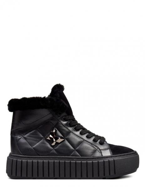 SKÓRZANE SNEAKERSY Z OCIEPLENIEM