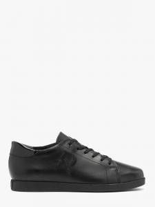 Czarne sneakersy ze skóry licowej ALIA