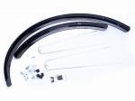 Błotnik 28 MR 28/53 p+t czarny plastikowy + wsporniki - Sklep firmowy ProRowery