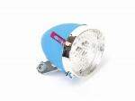 Lampa przód bateryjna 160302 S-W 3-LED RETRO niebieska z włącz. 4xAA b/uchwytu - Sklep firmowy ProRowery