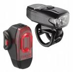 Zestaw lampki LEZYNE LED KTV DRIVE 200 lumenów przód, KTV 10 lumenów tył, usb czarne - Sklep firmowy ProRowery